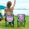 Jihqo Butterfly Flowers Camping Chair Lightweight Portable Folding Chair Beach Chair with Carry Bag for Outdoor Adventures Patio and Picnics view 2