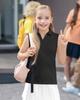 Auranso Girls Sleeveless Polo Shirts V-Neck Golf Tennis T-Shirts with Collared Quick Dry Tank Tops Black 5-6 Years view 2