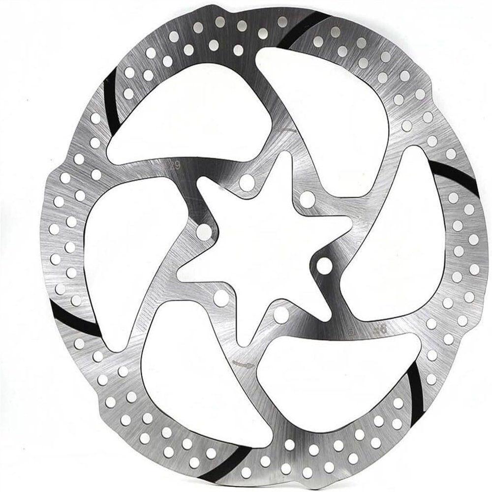 Disc Brake Rotor 160mm Brake Disc With 6 Bolts Bicycle Rotors For Road Bike Mountain Bike Silver (Size : 160mm)