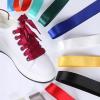 1Pair 2CM Width Flat Ribbon Shoe Laces Rubber Sneakers Silk Satin Shoelace Boot Shoelaces (Color : 23 Rainbow1, Size : 150cm) view 3