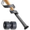 Gonex Bat Grip Tape for Baseball Softball, 1.1mm 40.16'' Pro Feel Full Adhesive Back Baseball Bat Grip, Black-Gray Wrap (2 Packs) view 1