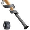 Gonex Bat Grip Tape for Baseball Softball, 1.1mm 40.16'' Pro Feel Full Adhesive Back Baseball Bat Grip, Black-Gray Wrap (1 Pack) view 1