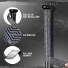 Gonex Bat Grip Tape for Baseball Softball, 1.1mm 40.16'' Pro Feel Full Adhesive Back Baseball Bat Grip, Black-Gray Wrap (1 Pack) view 3