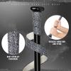 Gonex Bat Grip Tape for Baseball Softball, 1.1mm 40.16'' Pro Feel Full Adhesive Back Baseball Bat Grip, Black-Gray Wrap (1 Pack) view 4