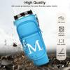 LOKASS Personalized Water Bottle Holder with Strap for Stanley Cup Accessories 40 oz Tumbler, Initial Water Bottle Carrier Bag W/Phone Pocket, for Women,Ideal for Thanksgiving/Christmas/New Year view 2
