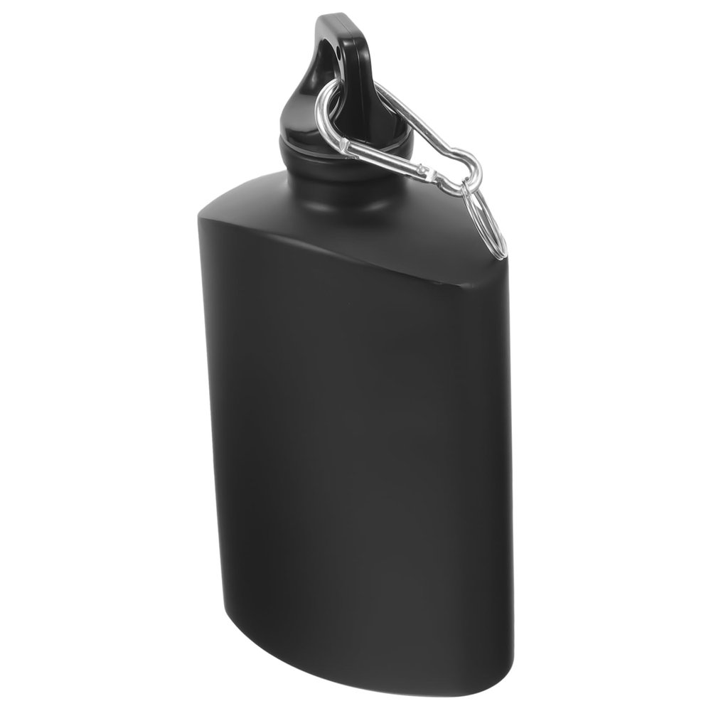 Happyyami Aluminum Portable Water Bottle Camping Military Canteen Flat Water Bottle for Outdoor Activities