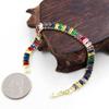 Uloveido Gold Plated Rectangular Tennis Bracelet Multicolor Cubic Zirconia Bolo Summer Bracelet for Women Female Friend her YA4537 (Gold-Multi-6.5 inch) view 3