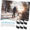 Yardwe 3sets Snowboard Leash for Bindings Fixed Strap Nylon Skis Band Essential Carrying Tool Portable Lightweight 6pcs*3 view 3