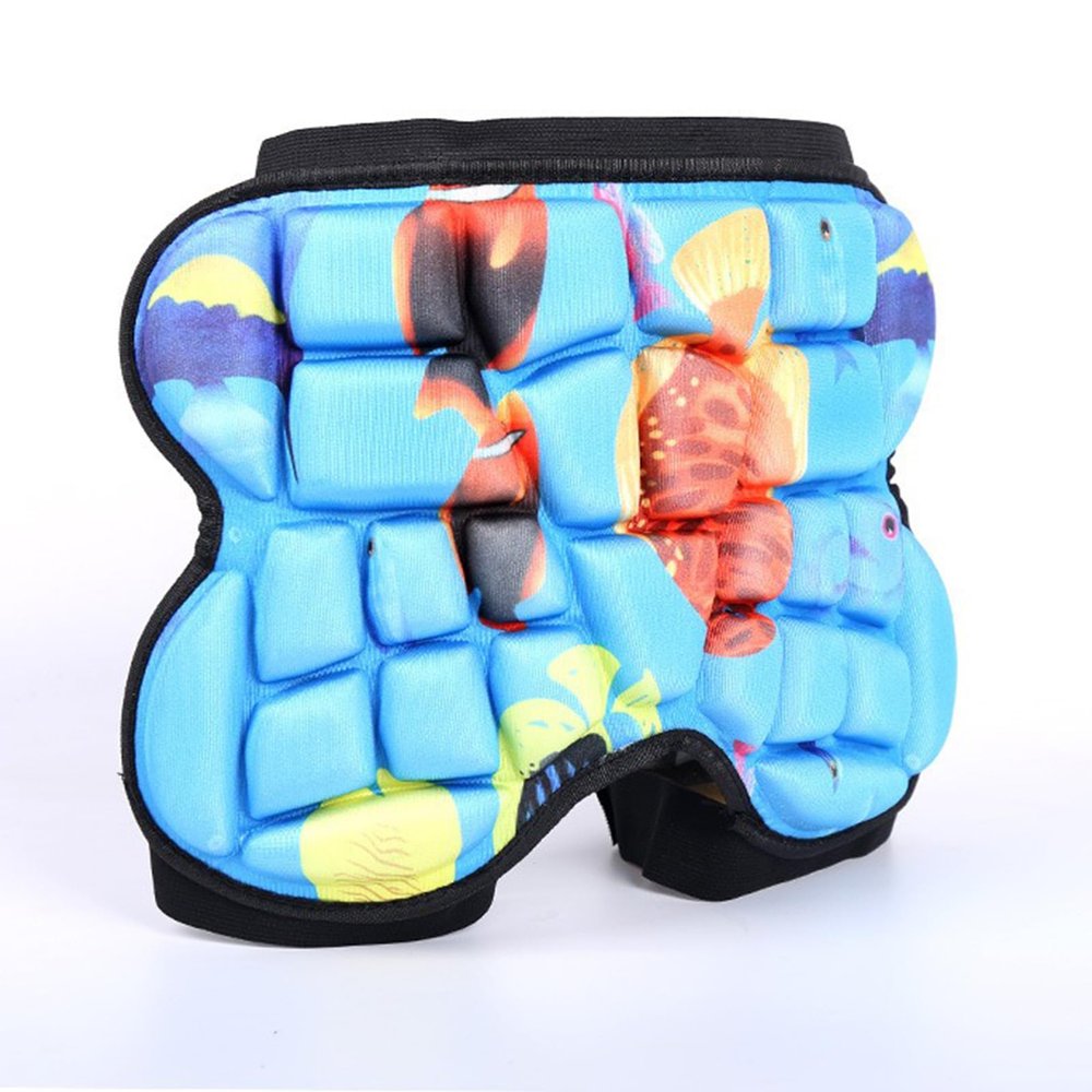 Castrap Butt Pads for Skating, Protective Butt Pad, Skateboarding Pads Children Extreme Sports Hip Pad Hockey Ski Snow Boarding Skate Hip Protection Mat Padded Impact Shorts (Blue)