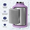 64oz Insulated Water Bottle with Paracord Handle, INSPI Half Gallon Stainless Steel Water Bottle with Straw, Sports Water Jug with Carry Pouch and Carabiner for School & Hiking, Keep Cold Hot, Purple view 3