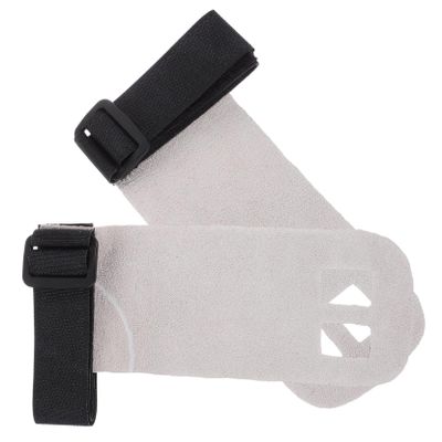 Happyyami 1Pair Adjustable Gymnastics Grips and Weightlifting Wrist Straps with Finger for Secure Grip Lifting Palm Protectors and Wristbands for Men Women and Youth Sports Training