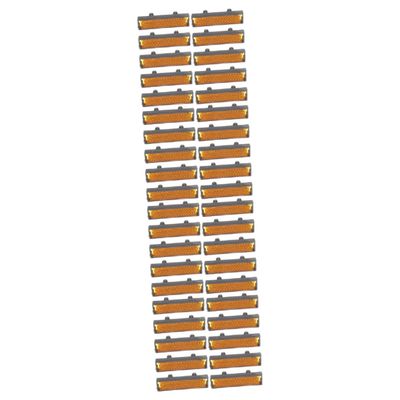 Yardwe 80pcs Compact Bicycles Reflectors Replaceable Pedal Reflectors Warning Safety Bike