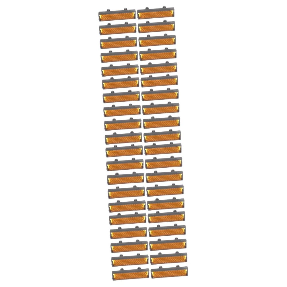 Yardwe 80pcs Compact Bicycles Reflectors Replaceable Pedal Reflectors Warning Safety Bike