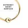 SINEGAR 316L Stainless Steel Surgical Nose Rings Septum Horseshoe Hoop Earring Eyebrow Tragus Lip Piercing Ring Balls for Women Men (8.mm, Gold) view 4