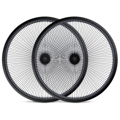 TRACER 140 Spoke 7-speed Cruiser Bike Rim 26"*3.0 Chopper Bicycle Disc Brake Wheelset, Polish Front and Rear Rims Set (black)