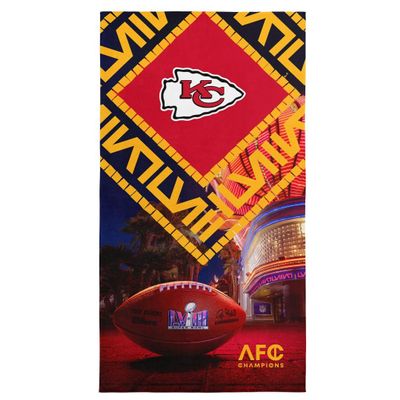 Northwest NFL Kansas City Chiefs Super Bowl LVIII Champions Beach Towel, 30" x 60", Arrival Participant