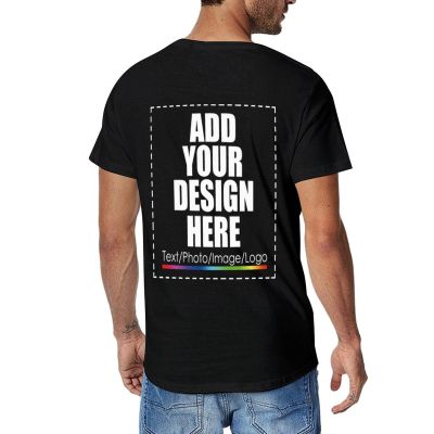 Custom T Shirt for Men Women Design Your Own T Shirt Add Your Image/Photo/Text Personalized Team Tshirts Black M