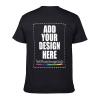 Custom T Shirt for Men Women Design Your Own T Shirt Add Your Image/Photo/Text Personalized Team Tshirts Black M view 2