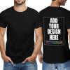 Custom T Shirt for Men Women Design Your Own T Shirt Add Your Image/Photo/Text Personalized Team Tshirts Black M view 3