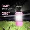 SEAMAGIC LED Pink Camping Lanterns, Portable Camping Lights, Outdoor Handled Lamps, Essential Emergency Lights for Power Outages, Hiking, Hurricane view 2