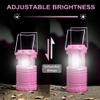 SEAMAGIC LED Pink Camping Lanterns, Portable Camping Lights, Outdoor Handled Lamps, Essential Emergency Lights for Power Outages, Hiking, Hurricane view 4