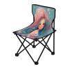 Jihqo Pink Mermaid Girl Camping Chair Lightweight Portable Folding Chair Beach Chair with Carry Bag for Outdoor Adventures Patio and Picnics view 1
