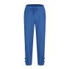 NineFit Basics Valentine's Day Clothing Deals Men's Linen Harem Capri Pants Lightweight Baggy Crop Pants Loose Drawstring Elastic Waist Casual Beach Yoga Trousers Mens Pants Hip hop Blue, XX-Large view 2