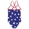Girls' Swimwear One Piece Swimsuits Ruffle Kids Bathing Suits for Girls American Flag 4-5T view 3