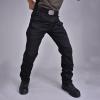 Men Ripstop Tactical Pants, Water Resistant Cargo Pants, Lightweight Hiking Military Pant Outdoor Work Trousers(No Belt) pantaln para Hombre Black view 2