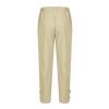 Men's Linen Harem Capri Pants Lightweight Baggy Crop Pants Loose Drawstring Elastic Waist Casual Beach Yoga Trousers Mens Joggers Khaki view 3