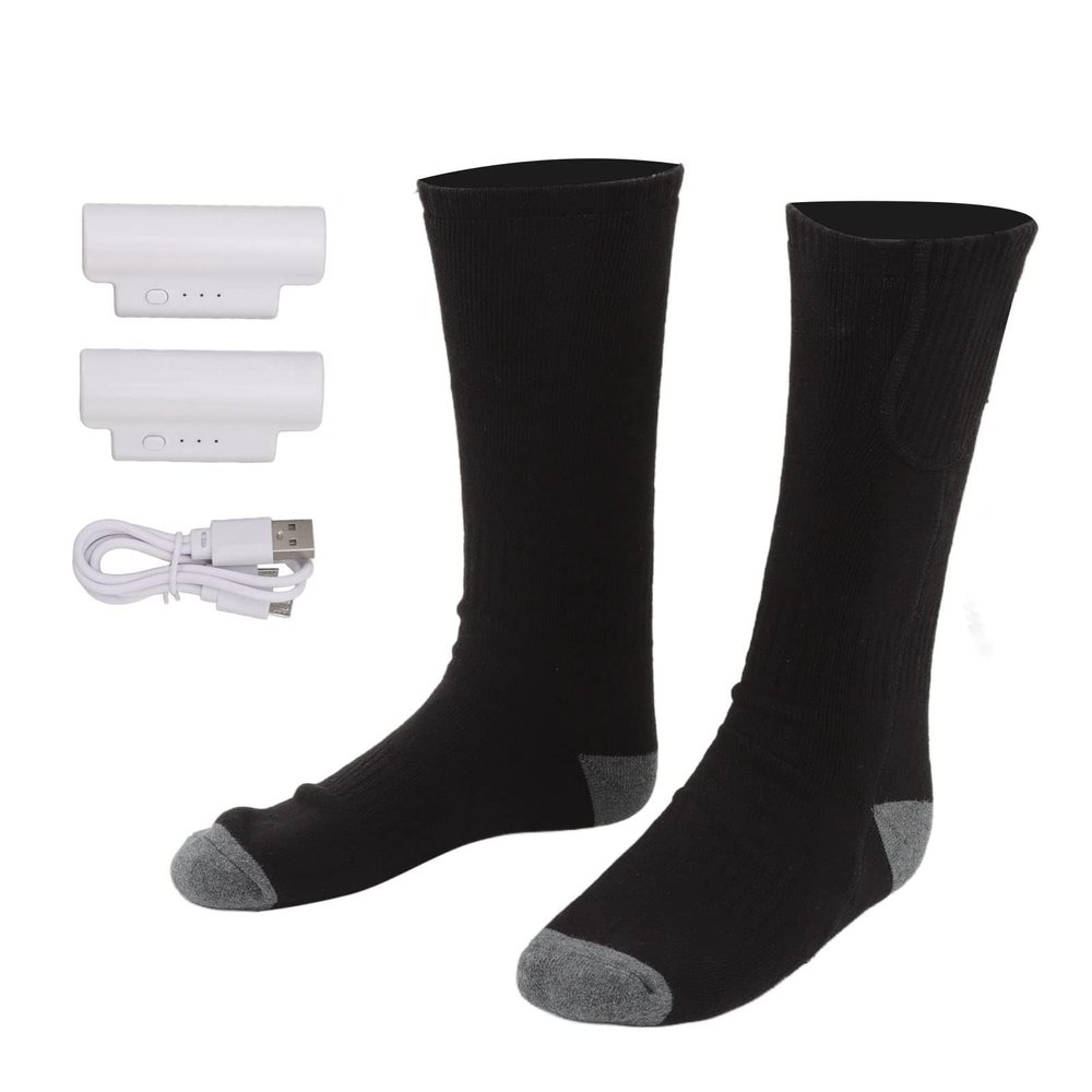 Xcello Smart Heating Socks Foot Thermal Electric Heated Stockings Winter Cold Resistant Electric Socks Black 3 Gears Adjustment