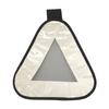 Vincita Reflective Yield Symbol with Velcro Strap - High Visibility for Safety at Night - Safety Reflector for Bike Rack, Backpack, Car Rack - Bicycle Reflective Accessories (White/Black, Large) view 1