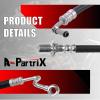 A-Partrix 1Pcs Front Brake Hose - Front Brake Line Brake Hydraulic Hose Fits Nash Ambassador Custom 1955-1957 Fits Nash Ambassador Special 1956-1956 Fits Nash Ambassador Super 1955-1956 view 4