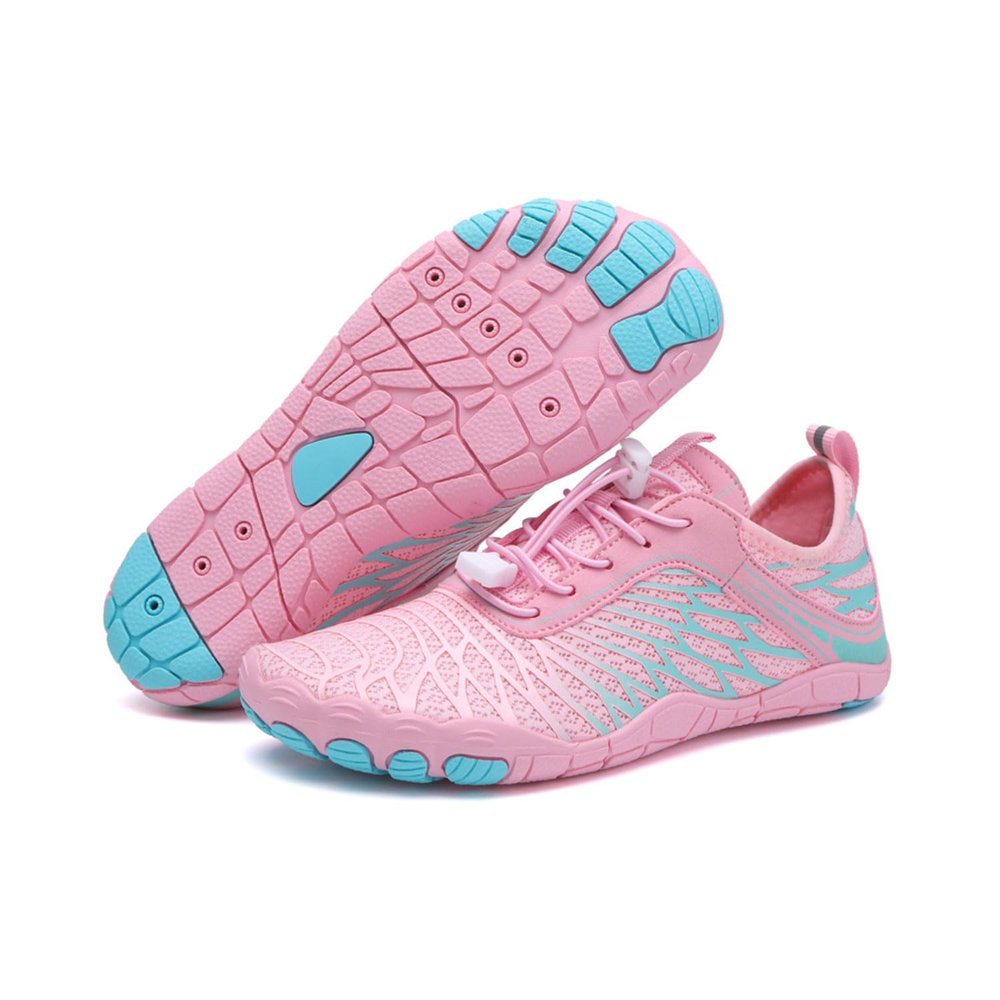 Hike Barefoot Shoes for Women Men with Wide Toe Box, Healthy & Non-Slip Breathable Barefoot Water Shoes Beach Pool Aqua Swim Surf Hiking Walking Shoes