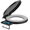 TRIPTIPS Portable Toilet with Soft Cushion, 5 Gallon Rotatable Lid, Adults and Kids Camping Toilet Seat for 5 Gal Bucket view 1