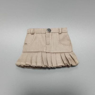 1/6 Female Soldier Clothes Vest Tube Top Skirt Model for 12" (Khaki Skirt)