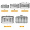 4 Set Packing Cubes for Suitcases Travel Essential Luggage Organizer Carry on Suitcases Abstract Modern Geometic Floral Blue Travel Bags Travel Accessories in 4 Sizes(XL, L, M, S) view 2