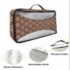 4 Set Packing Cubes for Suitcases Travel Essential Luggage Organizer Carry on Suitcases Abstract Mural Simple Geometic Pattern Brown Travel Bags Travel Accessories in 4 Sizes(XL, L, M, S) view 2