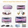 4 Set Packing Cubes for Suitcases Travel Essential Luggage Organizer Carry on Suitcases Abstract Spring Daisy Oil Painting Purple Travel Bags Travel Accessories in 4 Sizes(XL, L, M, S) view 4