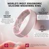 Egnaro Women's Stackable Silicone Rings, 2.5/5.5mm Wide 1.8/2mm Thick Bands view 2