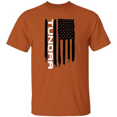 Tundra American Flag USA T-Shirt Texas Orange / 3XL