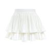 Comfyouth Girls Tennis Skirt with Shorts Pleated Athletic Skort with Pockets High Waisted Kids Cheerleading Skirt White view 1