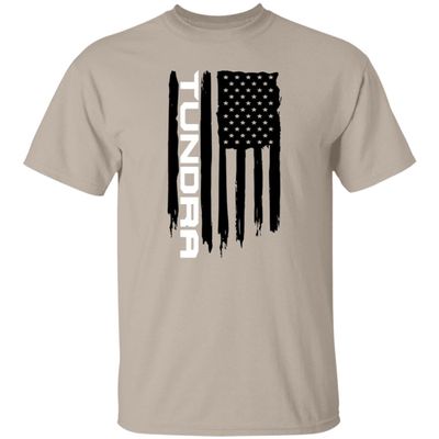 Tundra American Flag USA T-Shirt Sand/XL