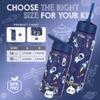 FAHRMOSIS 14 OZ Kids Water Bottle with Straw & 2 Lids (Flip & Spout) Leak Proof Metal Insulated Stainless Steel Reusable Tumbler for School & Sports Water Bottle - Black (Space) view 3