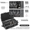 Kinghardcase TSA Gun Case for 7 Handguns - Waterproof & Shock Proof Handgun Case for 7 Pistols & 16 Magazines, Pistol Case Hard Shell for Glock, Beretta, Smith and Wesson view 2