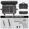 Kinghardcase TSA Gun Case for 7 Handguns - Waterproof & Shock Proof Handgun Case for 7 Pistols & 16 Magazines, Pistol Case Hard Shell for Glock, Beretta, Smith and Wesson view 4