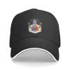 Coat of Arms French Baseball Cap Adjustable Fashion Casquette Casual Duck Tongue Hat for Men Women85 Black view 1