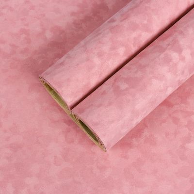 CHIHUT 12x100 Peach Pink Self Adhesive Velvet Flocking Liner Sheet Peel and Stick Velvet Contact Paper Jewelry Drawer Felt Liner Roll for Shelves Box Lining Solid Pink Felt Wallpaper