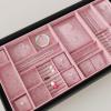 CHIHUT 12x100 Peach Pink Self Adhesive Velvet Flocking Liner Sheet Peel and Stick Velvet Contact Paper Jewelry Drawer Felt Liner Roll for Shelves Box Lining Solid Pink Felt Wallpaper view 3