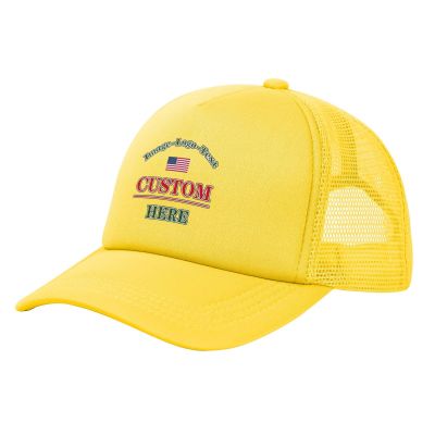 Customized Hats Custom Hat Men Women Your Design Own Hat Personalized Logo Image Text Name Hat Custom Yellow Hats